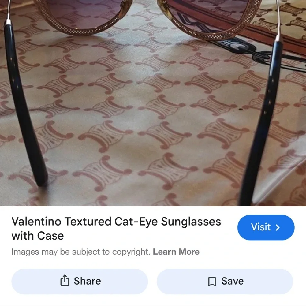 Valentino Black and Brown Sunglasses
